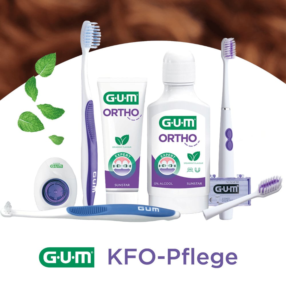 GUM SONIC ORTHO Ersatzbürstenköpfe 2 St Zahnbürste