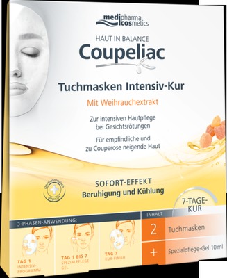 HAUT IN BALANCE Coupeliac Tuchmasken Intensiv-Kur  1 St