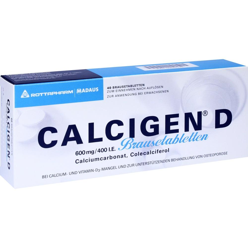 CALCIGEN D 600mg/400 I.E. 40 St Brausetabletten