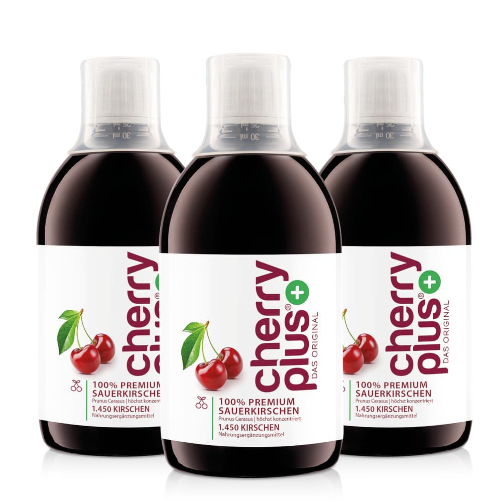 cherry plus MONTMORENCY SAUERKIRSCH-Konzentrat 3X500 ml Konzentrat