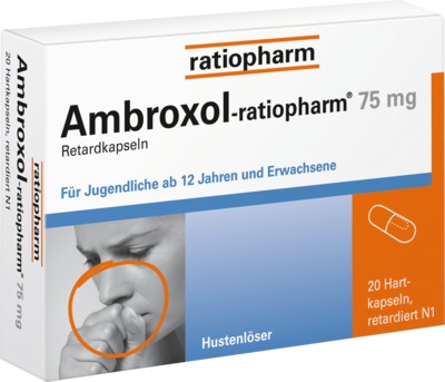 Ambroxol-ratiopharm 75mg Hustenlöser 20 St Retard-Kapseln
