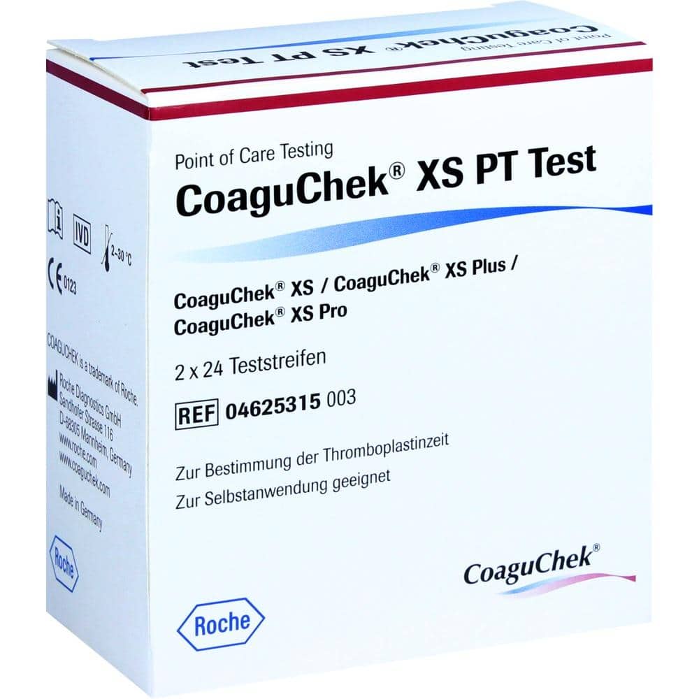 COAGUCHEK XS PT Test 2X24 St Teststreifen