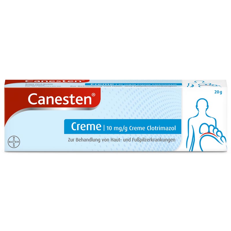 Canesten gegen Pilzerkrankungen an Haut &amp; Füßen 20 g Creme