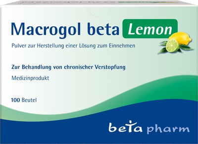 Macrogol beta Lemon 100 St Pulver zur Herstellung einer Lösung zum Einnehmen