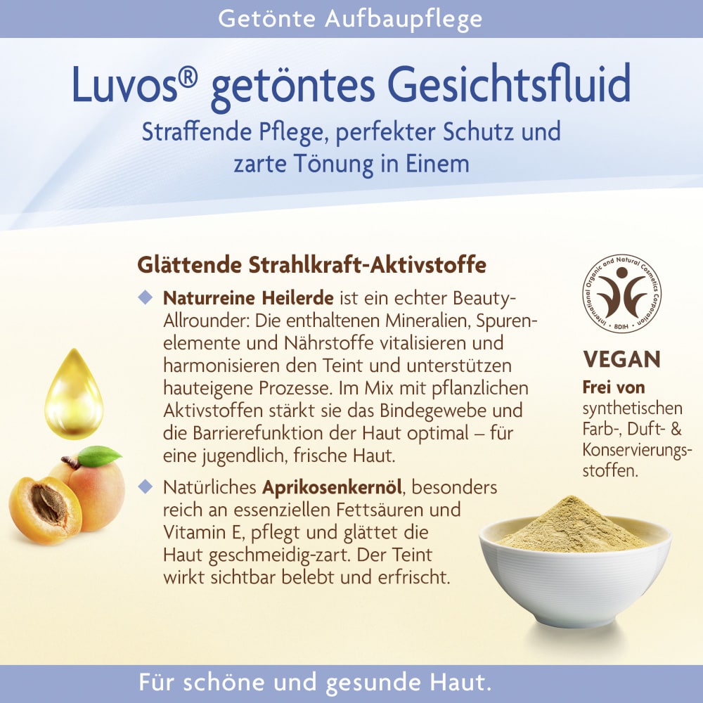 Luvos HEILERDE Getöntes Gesichtsfluid Bronze 50 ml Emulsion