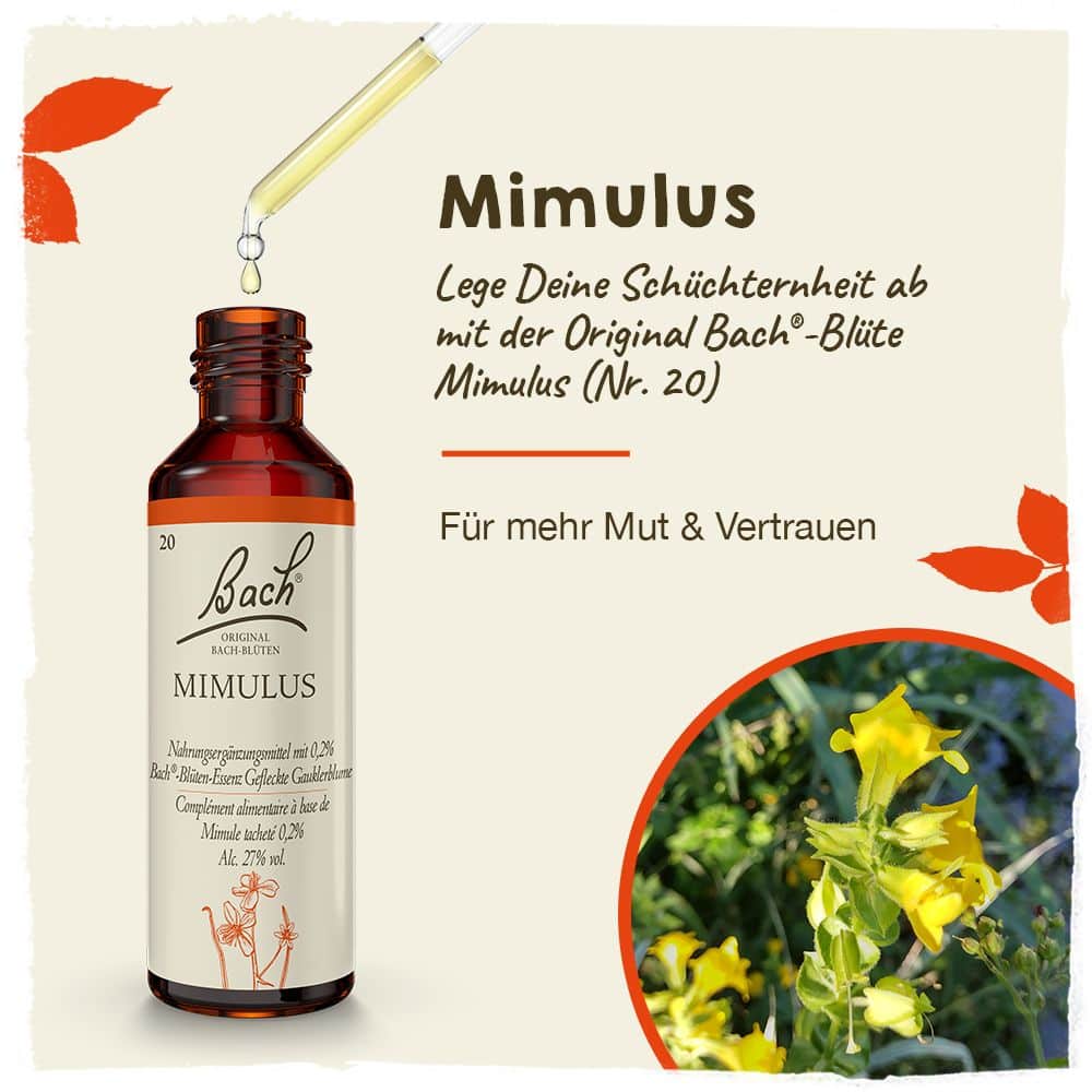 BACHBLÜTEN Original Mimulus Nr. 20 20 ml Tropfen