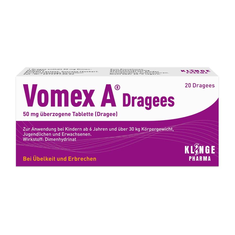 Vomex A Dragees - Bei Übelkeit und Erbrechen 20 St Überzogene Tabletten