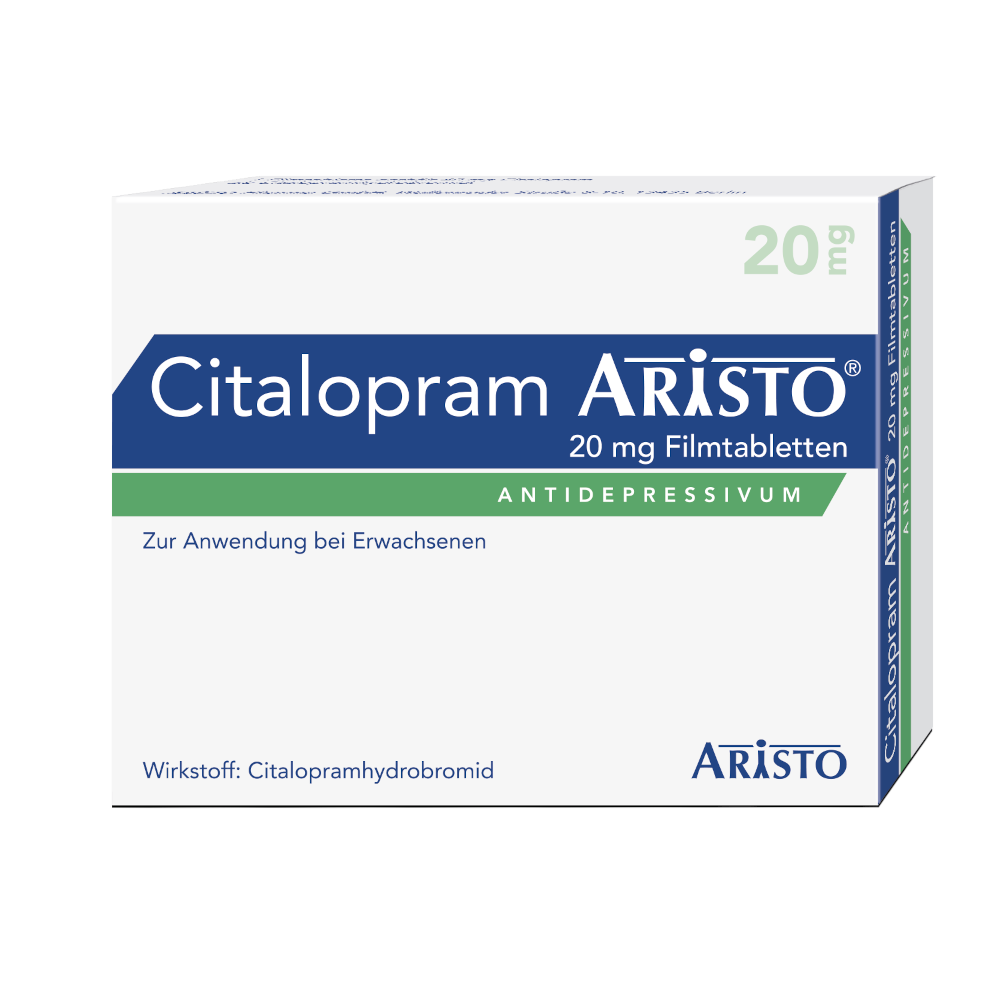 Citalopram Aristo 20mg 20 St Filmtabletten