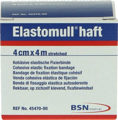 Elastomull haft 4cmx4m streched Kohösive elastische Fixierbinde 1 St Binden