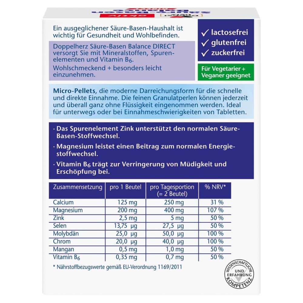 Doppelherz aktiv Säure-Basen Balance DIRECT  20 St Pellets