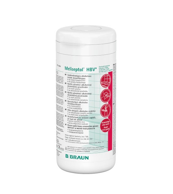 MELISEPTOL HBV Tücher Spenderbox 100 St Tücher