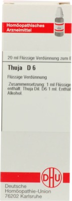 THUJA D 6 Dilution 20 ml Dilution