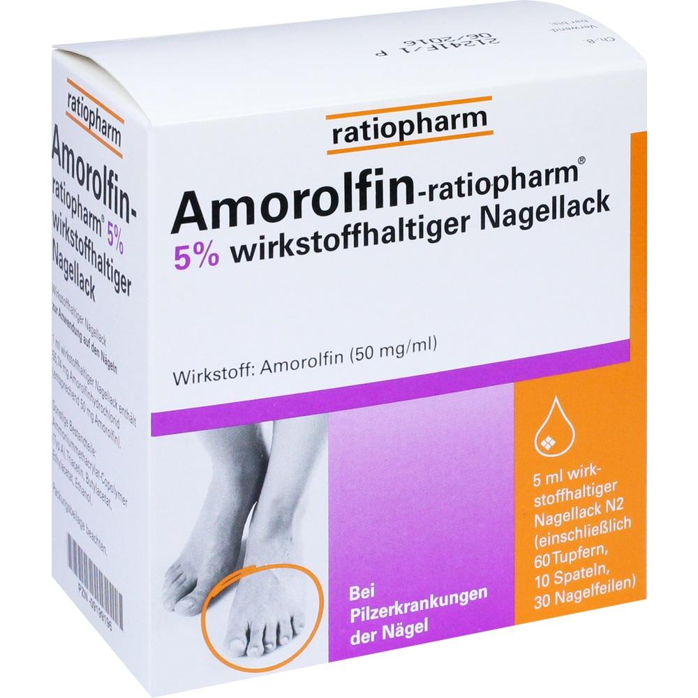 Amorolfin-ratiopharm 5 % bei Nagelpilz 5 ml Wirkstoffhaltiger Nagellack