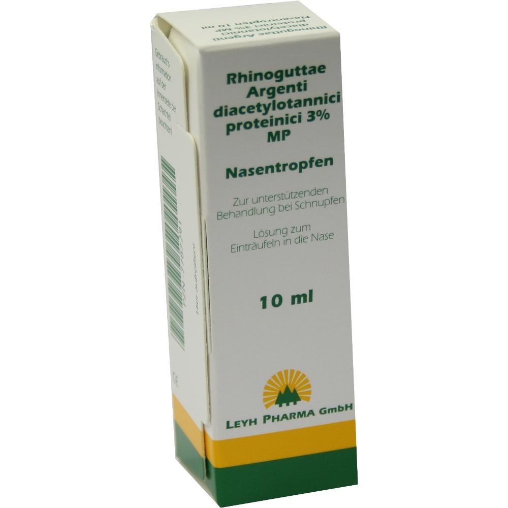 RHINOGUTTAE Argenti Diacetylotannici proteinici 3% MP Nasentropfen 10 ml Nasentropfen