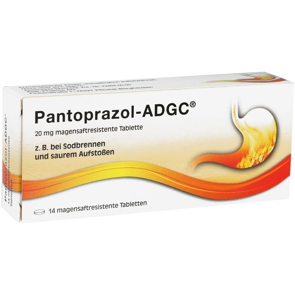 Pantoprazol-ADGC 20mg 14 St Tabletten magensaftresistent
