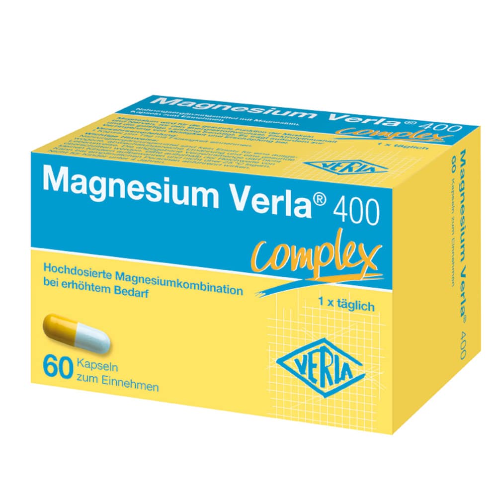 Magnesium Verla 400 complex 60 St Kapseln