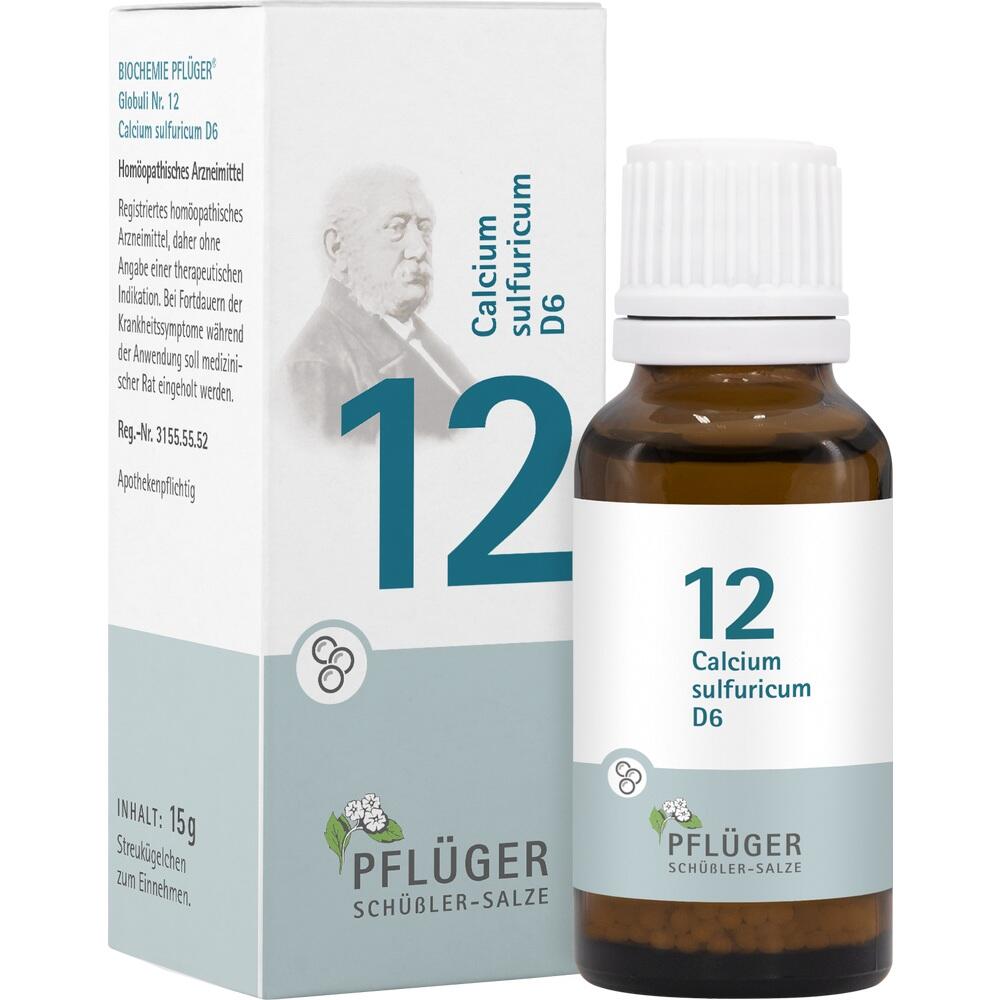 Schüßler-Salz Nr. 12 Calcium sulfuricum D6 15 g Globuli