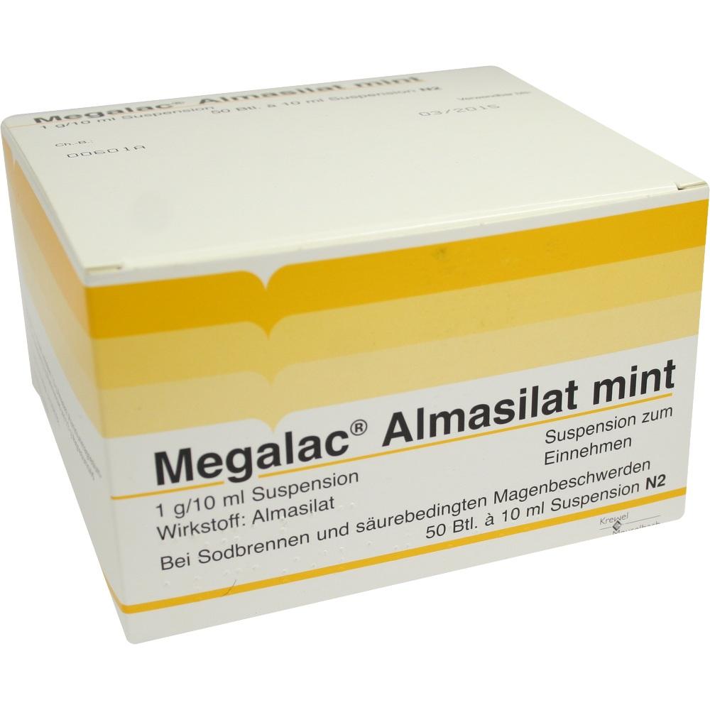 Megalac Almasilat mint Beutel 50X10 ml Suspension