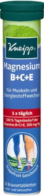 Kneipp Magnesium B+C+E 20 St Brausetabletten