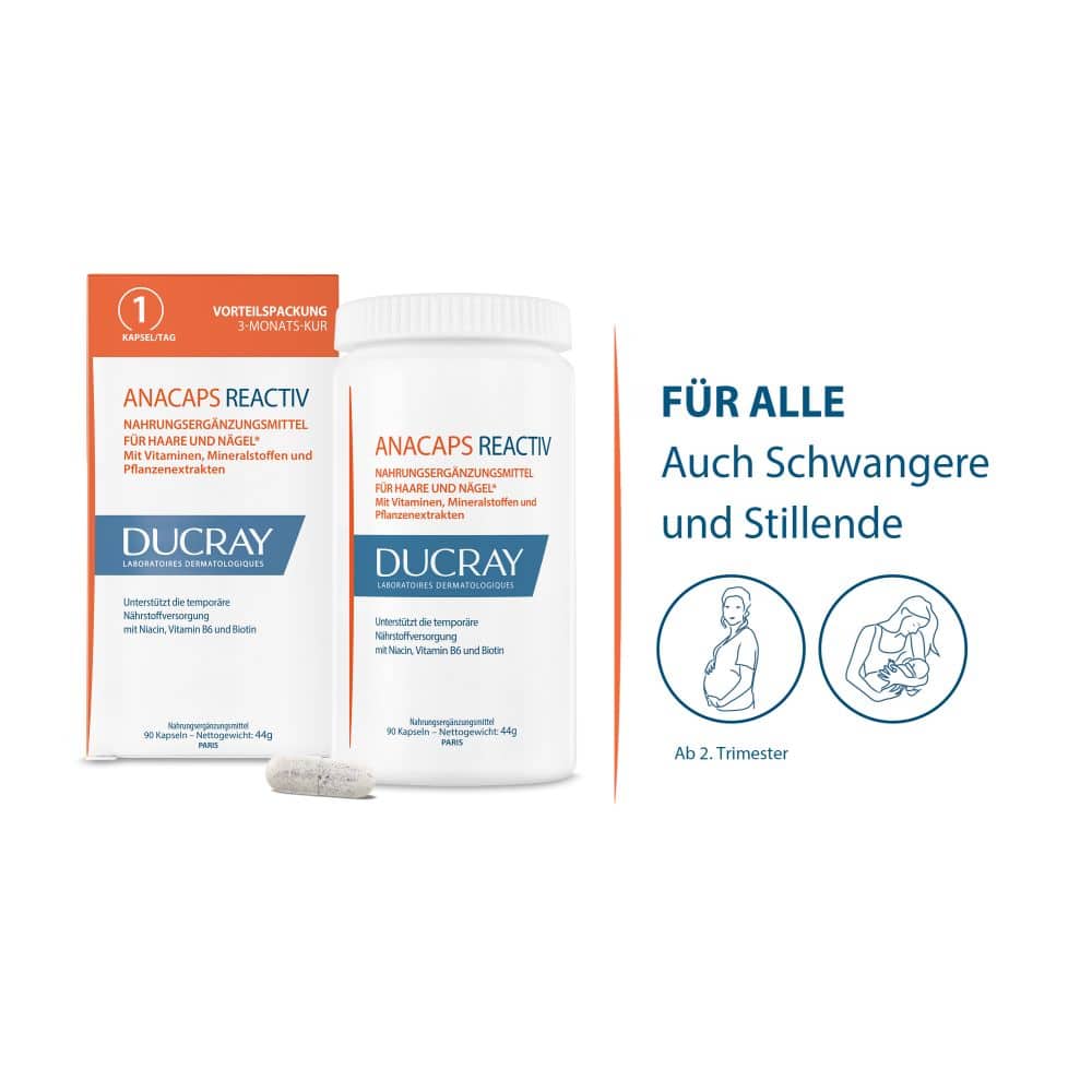 DUCRAY ANACAPS REACTIV für Haare und Nägel  90 St Kapseln
