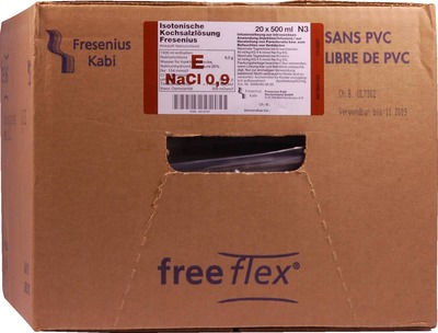 ISOTONISCHE Kochsalzlösung Fresenius freeflex 20X500 ml Infusionslösung 20X500 ml