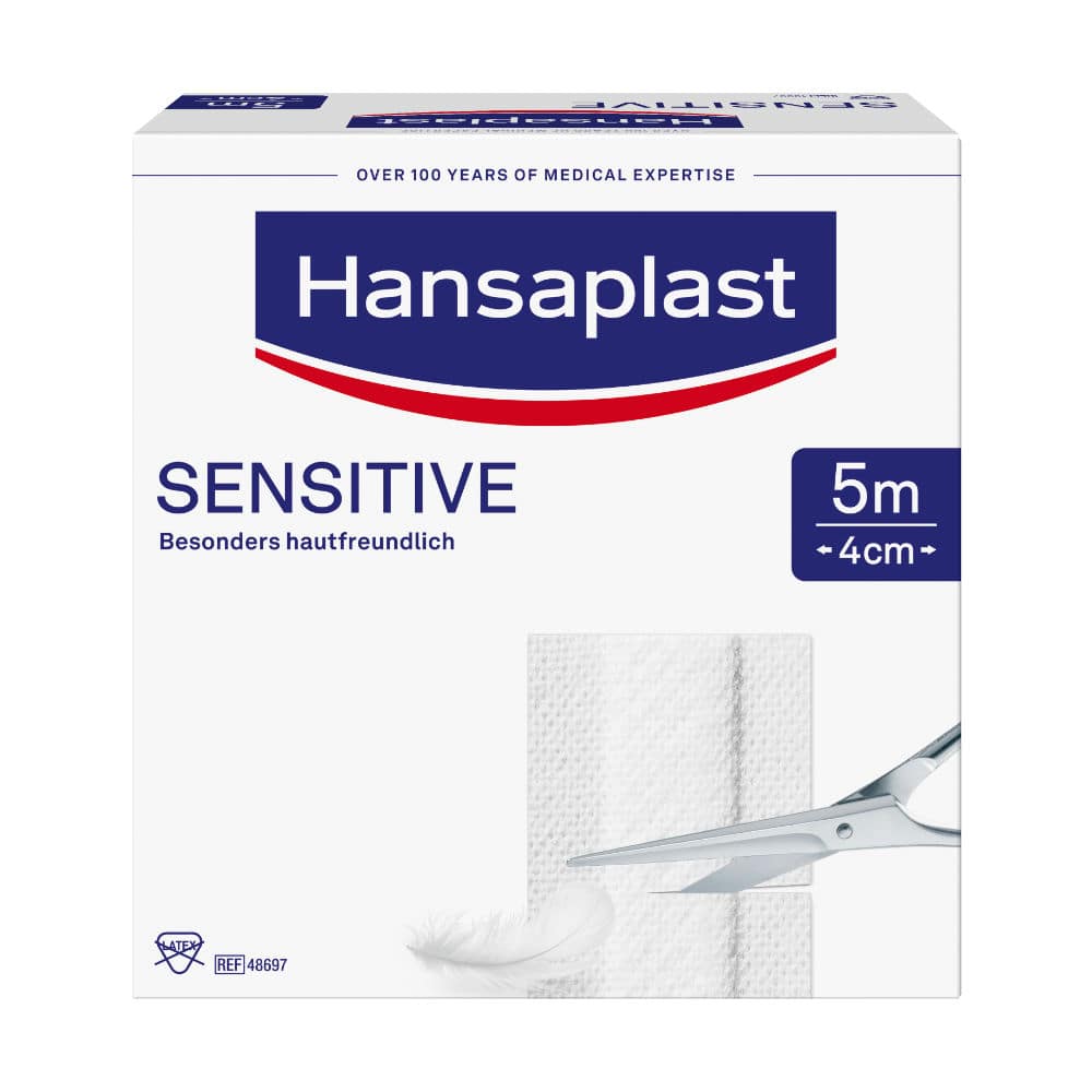 Hansaplast SENSITIVE Pflaster 4cm x 5m 1 St Pflaster