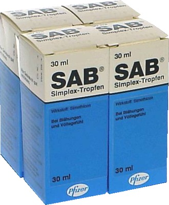 Sab simplex 4X30 ml Suspension zum Einnehmen