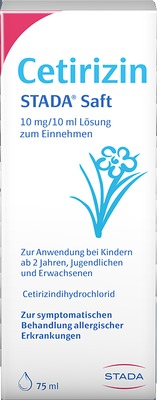 Cetirizin STADA 10mg/10ml 75 ml Lösung zum Einnehmen