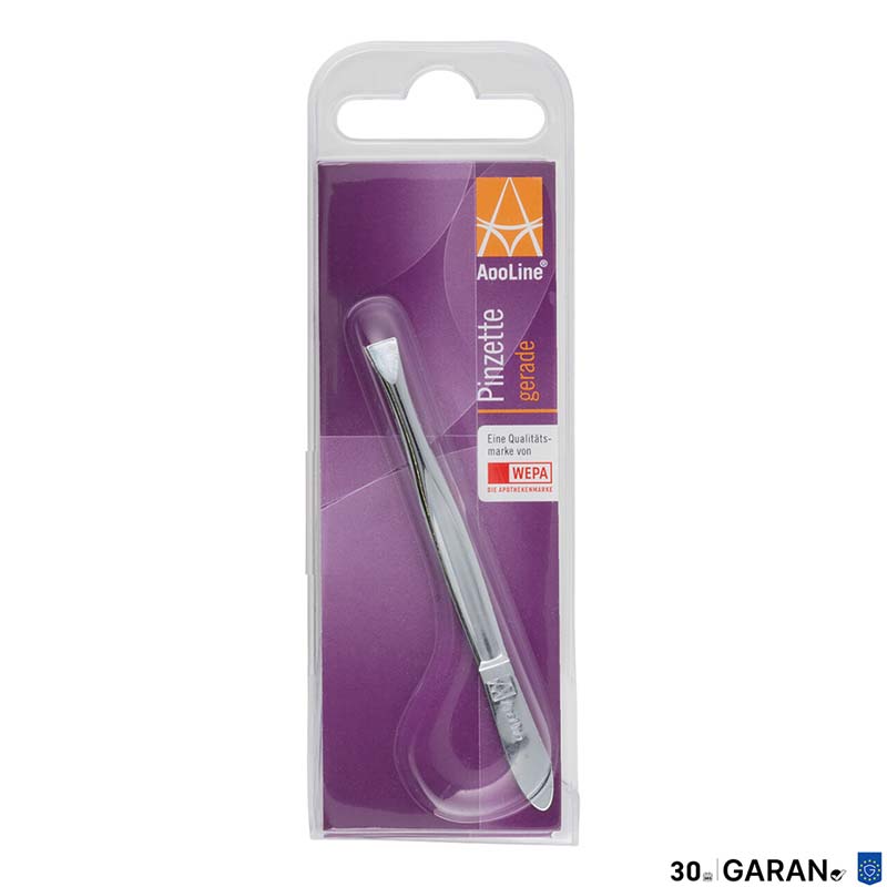 APOLINE Pinzette gerade 8 cm verchromt 1 St