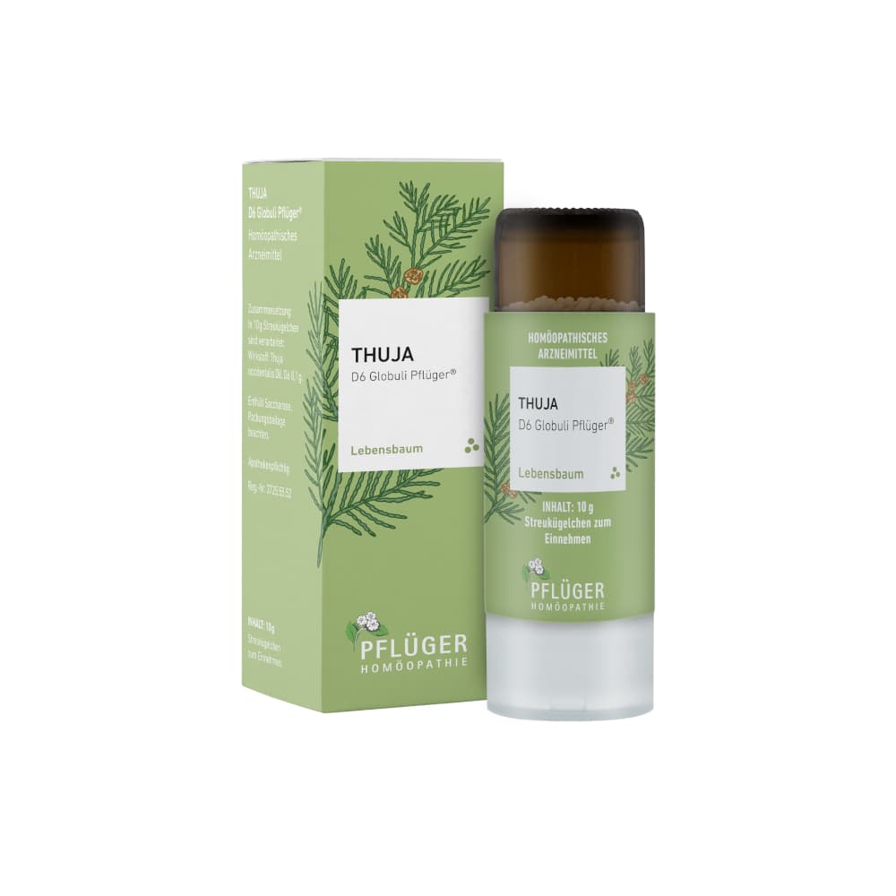 Thuja D6 Globuli Pflüger Dosierspender 10 g Globuli