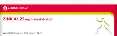 Zink AL 25 mg Brausetabletten bei Zinkmangelzuständen