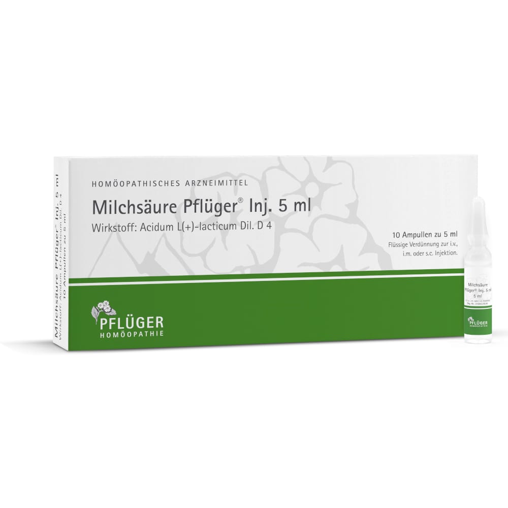 Milchsäure Pflüger Inj. 10 St Injektionslösung