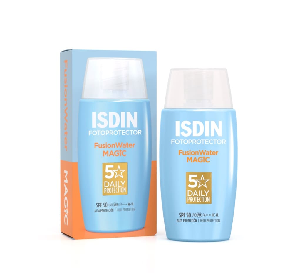 ISDIN FusionWater MAGIC Sonnencreme Gesicht LSF 50 50 ml Emulsion