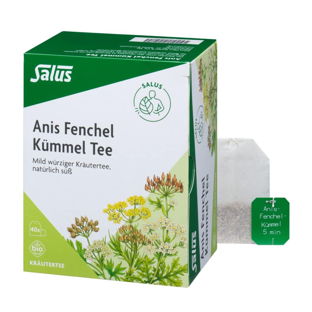 Salus Anis Fenchel Kümmel Tee Bio 40 St Filterbeutel