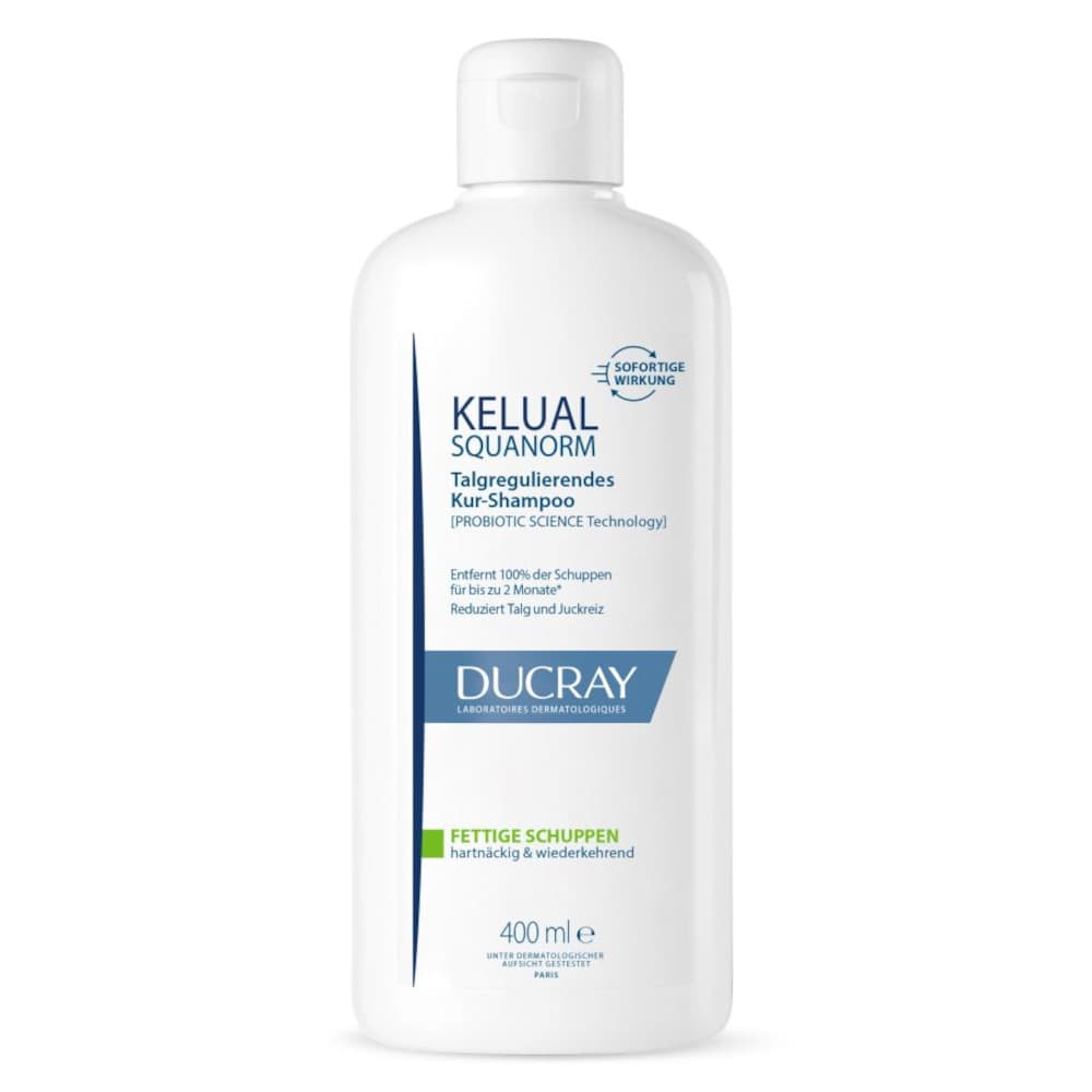 DUCRAY KELUAL SQUANORM Shampoo Fettige Schuppen  400 ml Shampoo