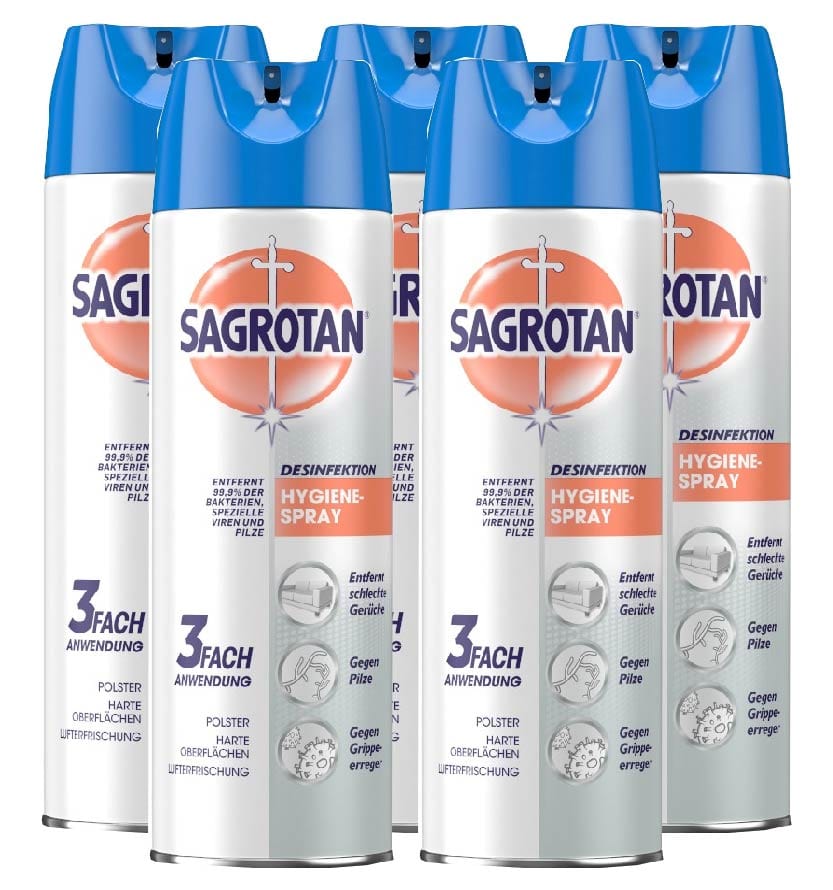 SAGROTAN Hygiene-Spray 5er Set 5X500 ml Spray