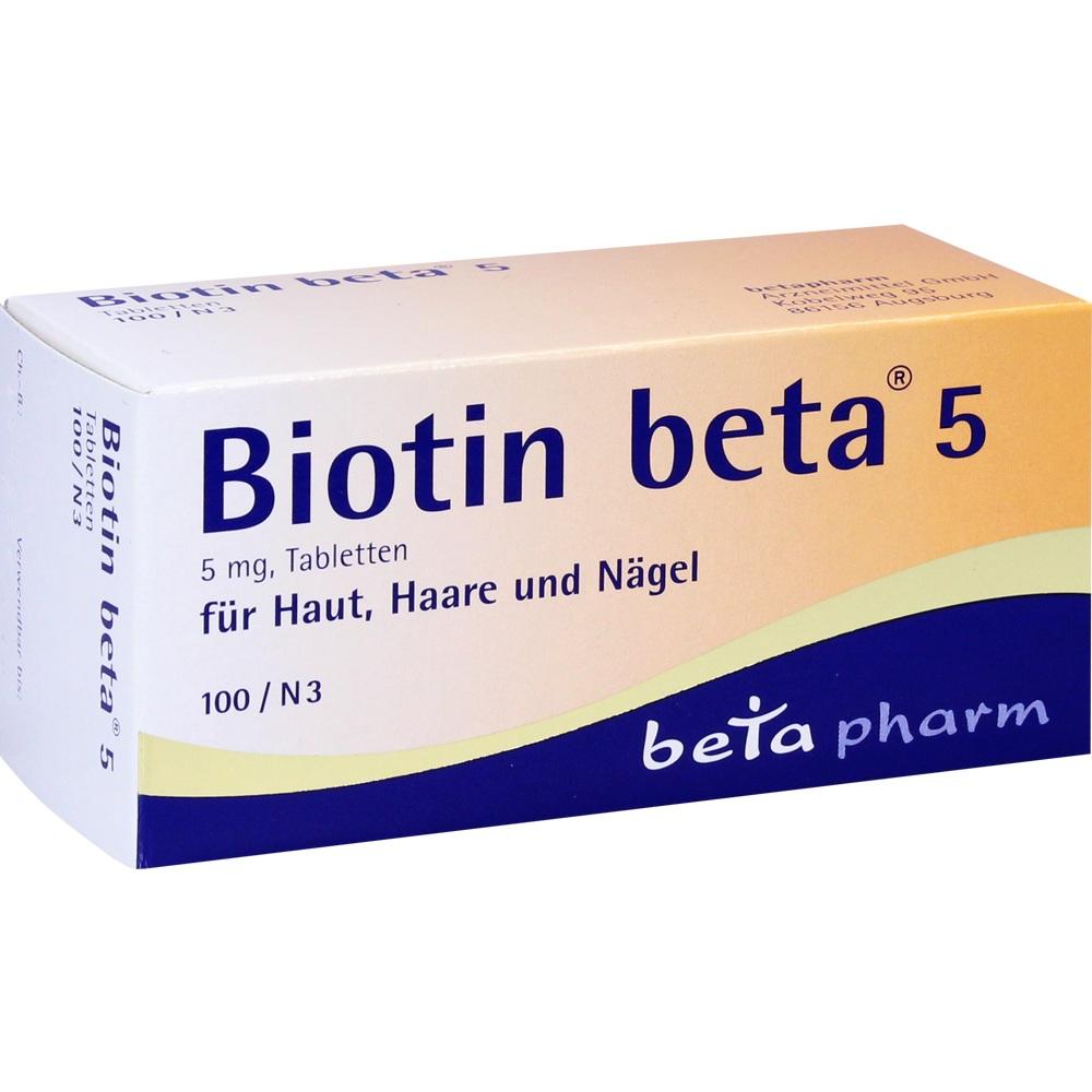BIOTIN BETA 5  100 St Tabletten