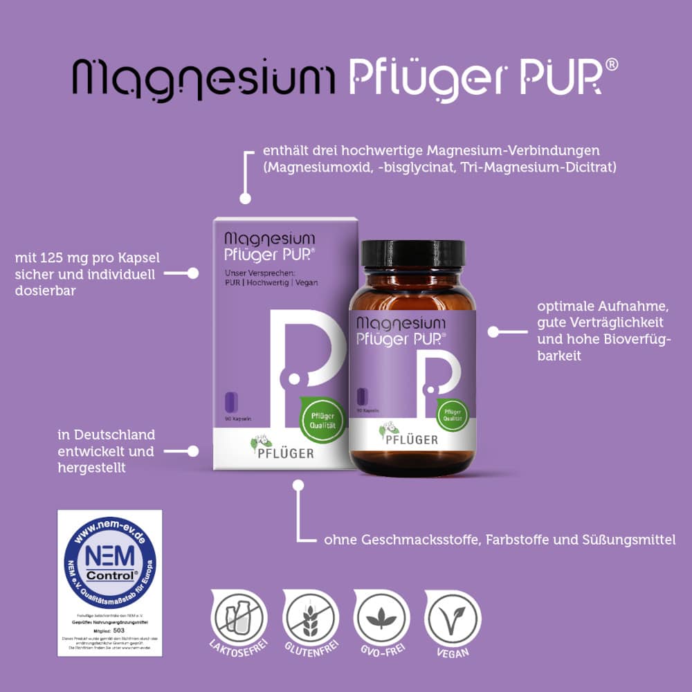 Magnesium Pflüger PUR 90 St Kapseln