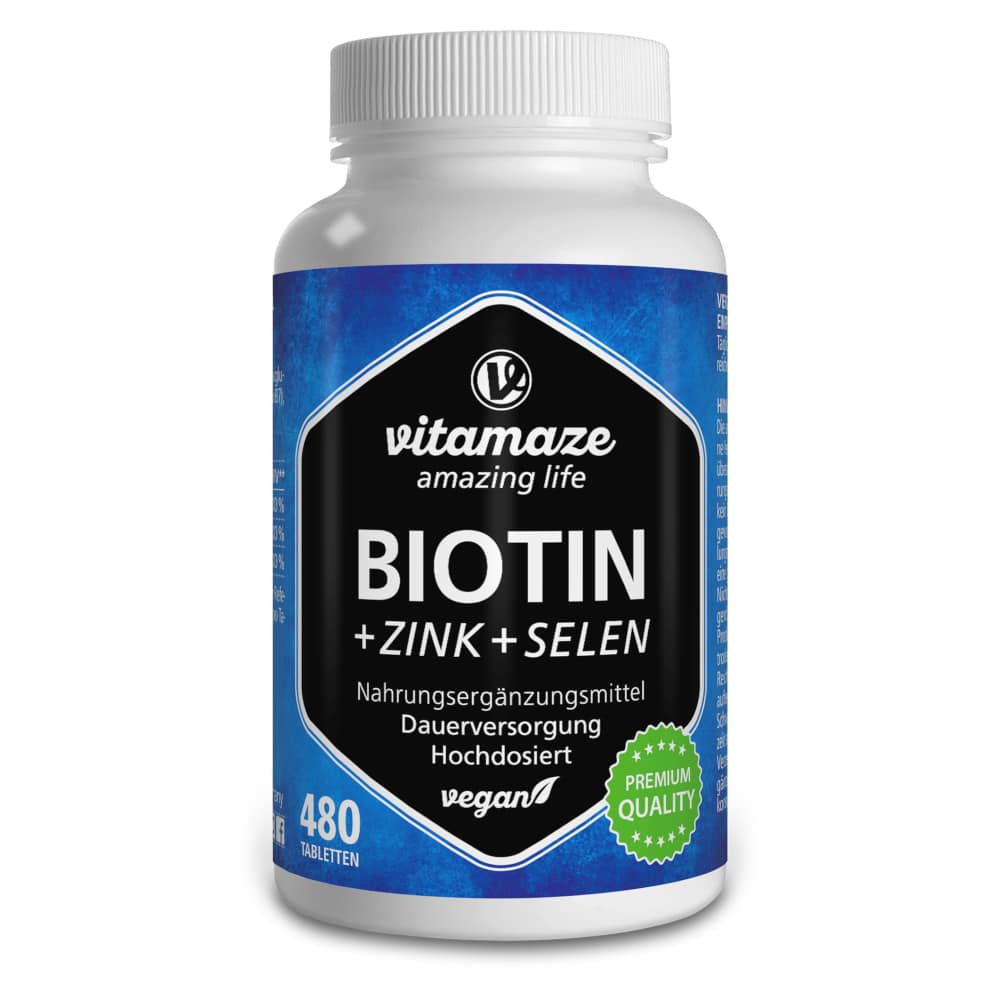 vitamaze BIOTIN + ZINK + SELEN 480 St Tabletten