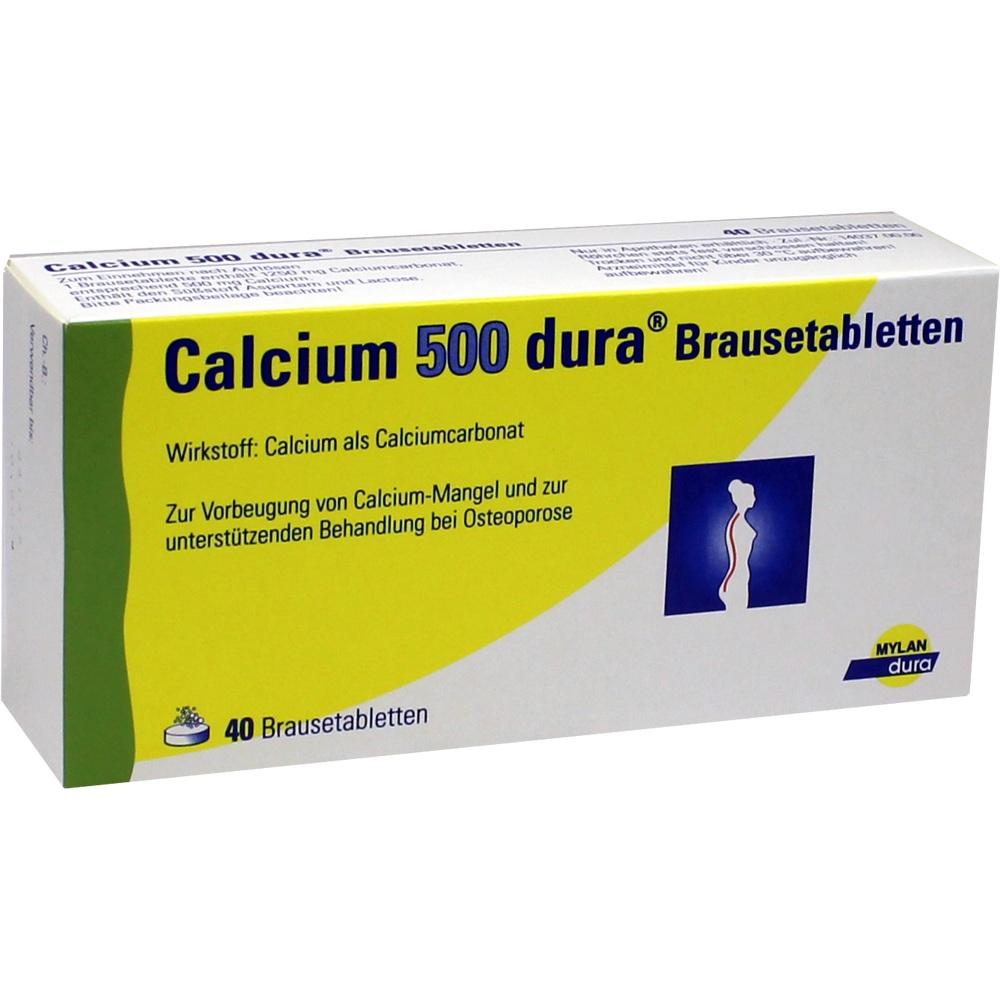 Calcium 500 dura 40 St Brausetabletten
