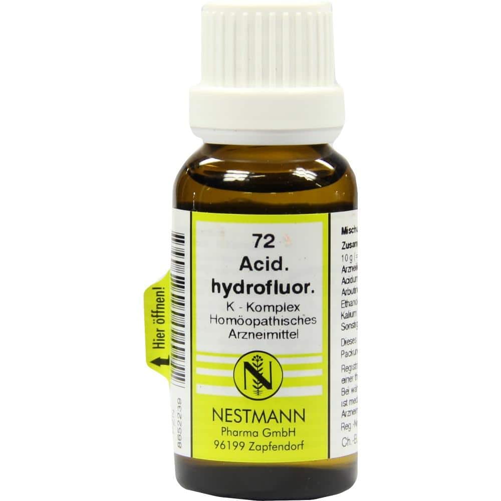 ACIDUM HYDROFLUORICUM K Komplex Nr.72 Dilution 20 ml Dilution