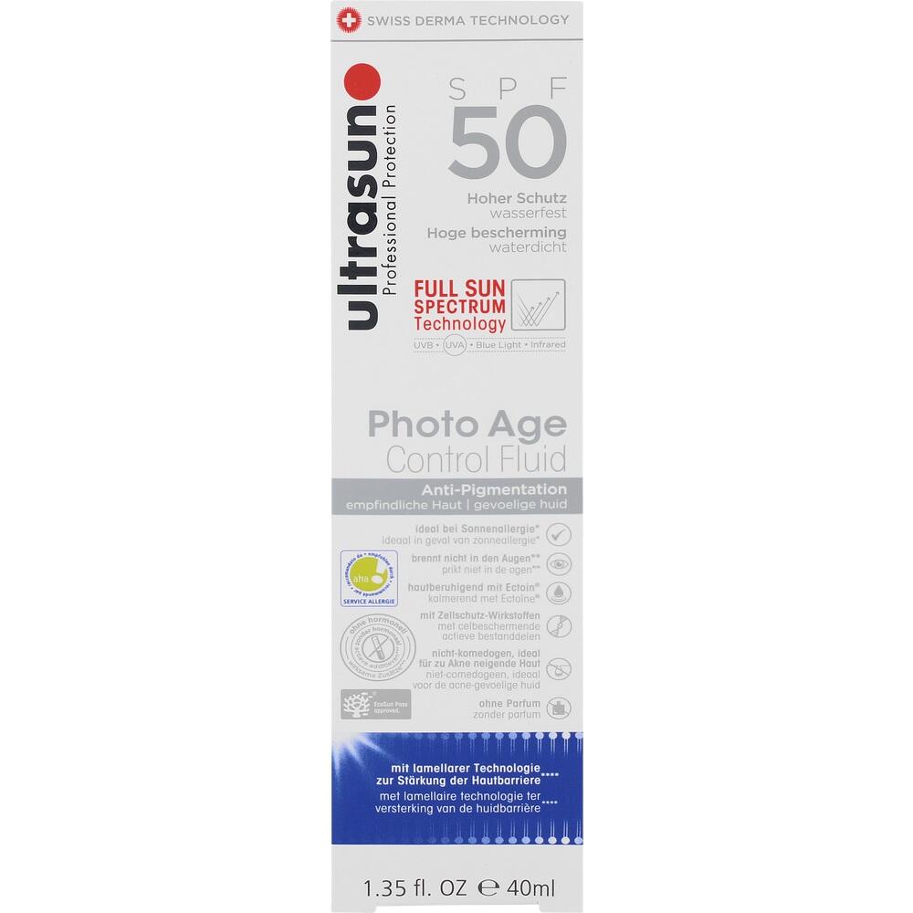ultrasun Photo Age Control Fluid SPF 50 40 ml Gel