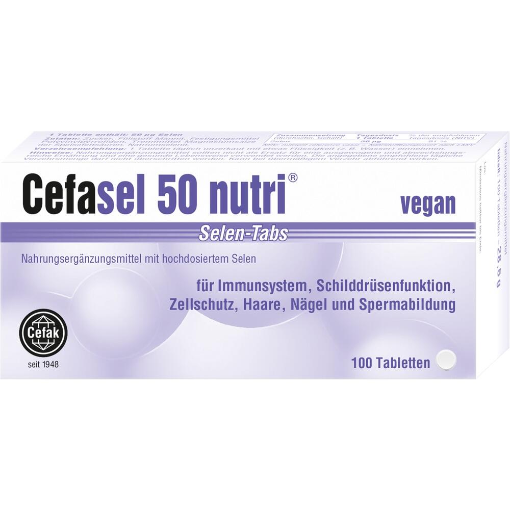 Cefasel 50 nutri Selen-Tabs 100 St Tabletten