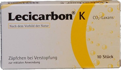 Lecicarbon K CO2-Laxans für Kinder 10 St Kinder-Suppositorien