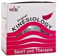 NASARA Kinesiologie Tape 5 cmx5 m pink 1 St Pflaster