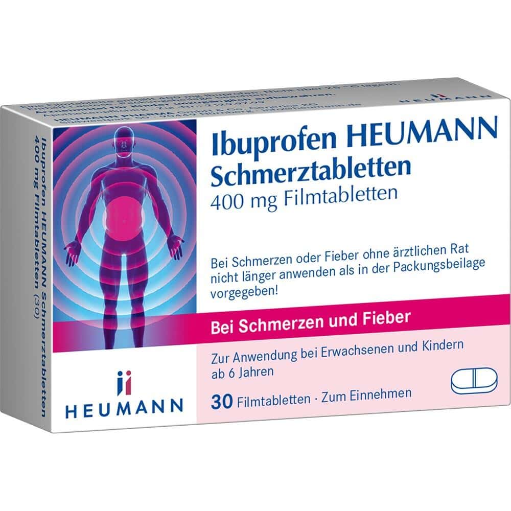 Ibuprofen HEUMANN Schmerztabletten 400mg 30 St Filmtabletten
