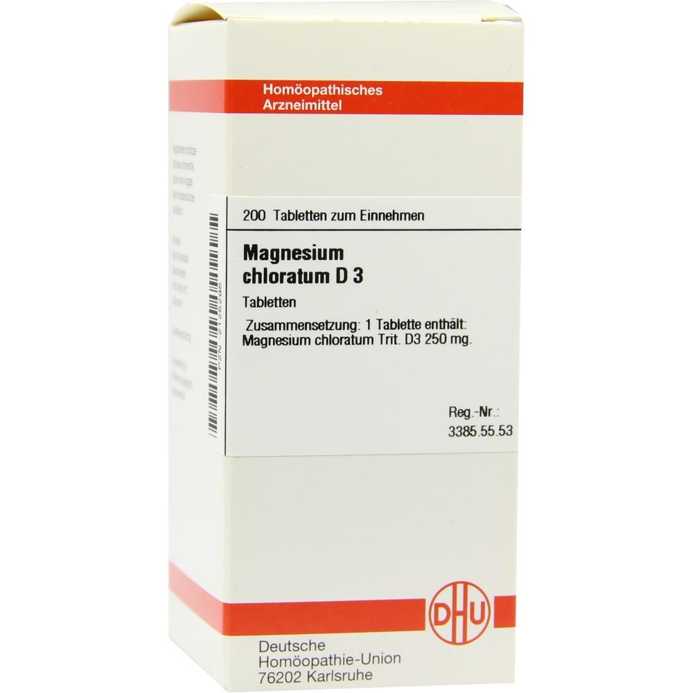 MAGNESIUM CHLORATUM D 3 Tabletten 200 St Tabletten