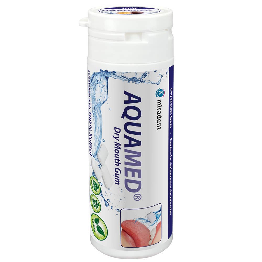 MIRADENT AQUAMED Mundtrockenheit 30 g Kaugummi