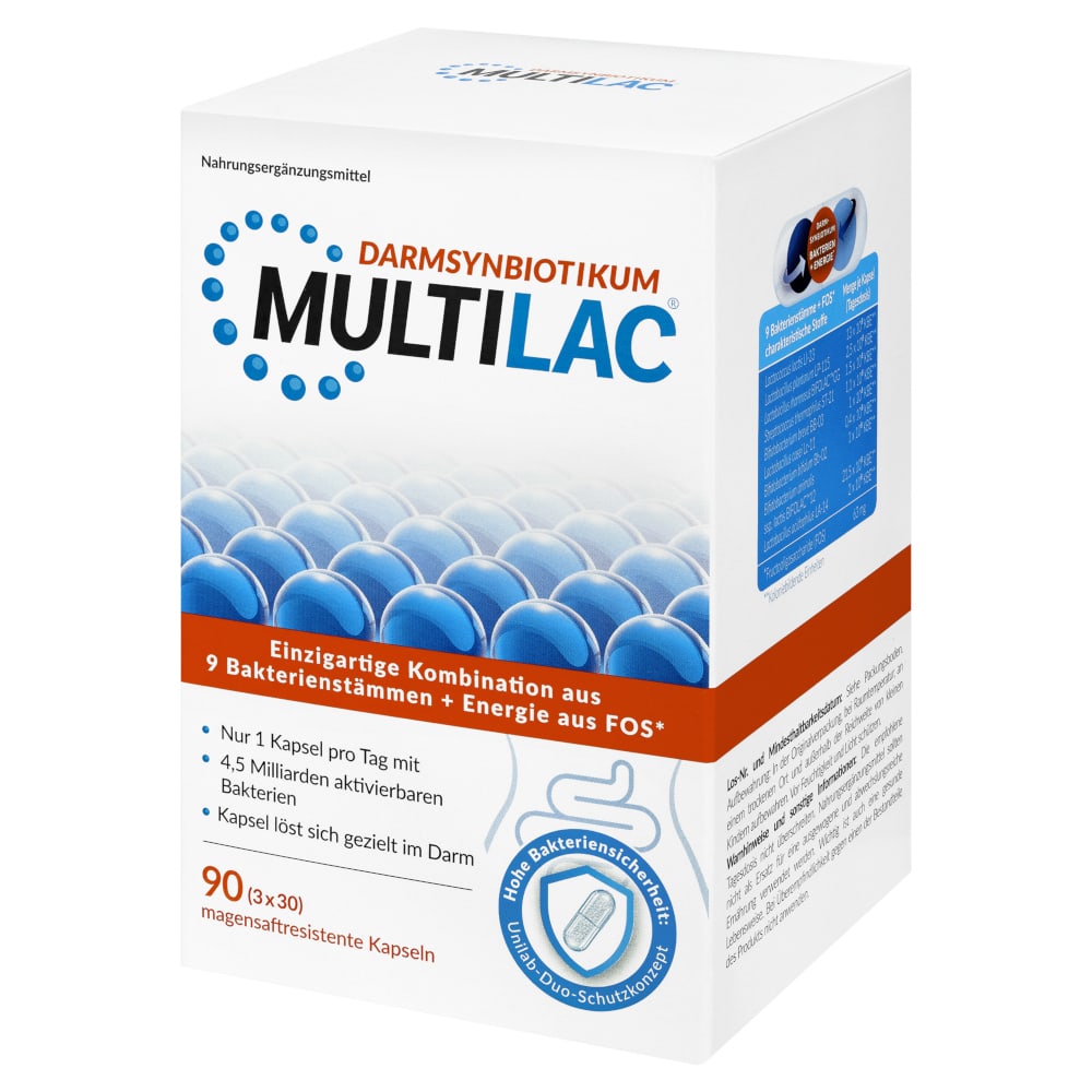 MULTILAC DARMSYNBIOTIKUM 3X30 St Kapseln magensaftresistent