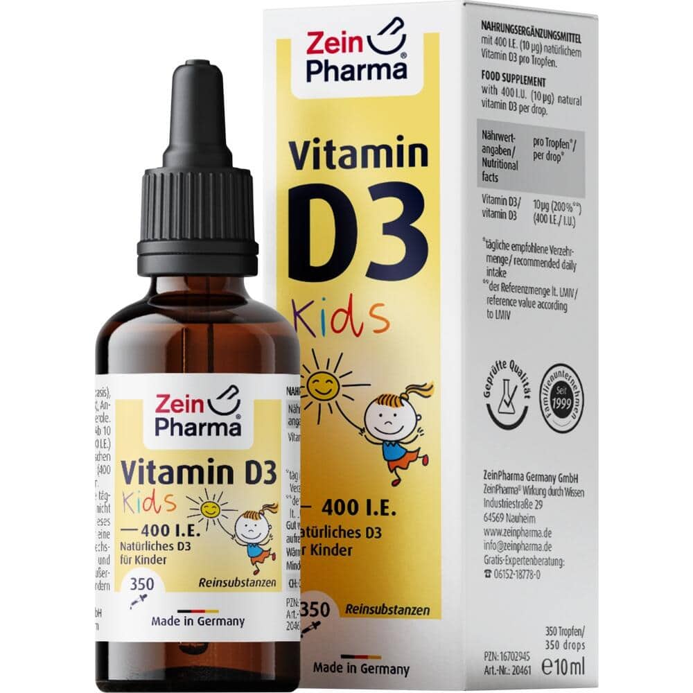 Zein Pharma Vitamin D3 400 I.E. Tropfen für Kinder 10 ml Tropfen zum Einnehmen